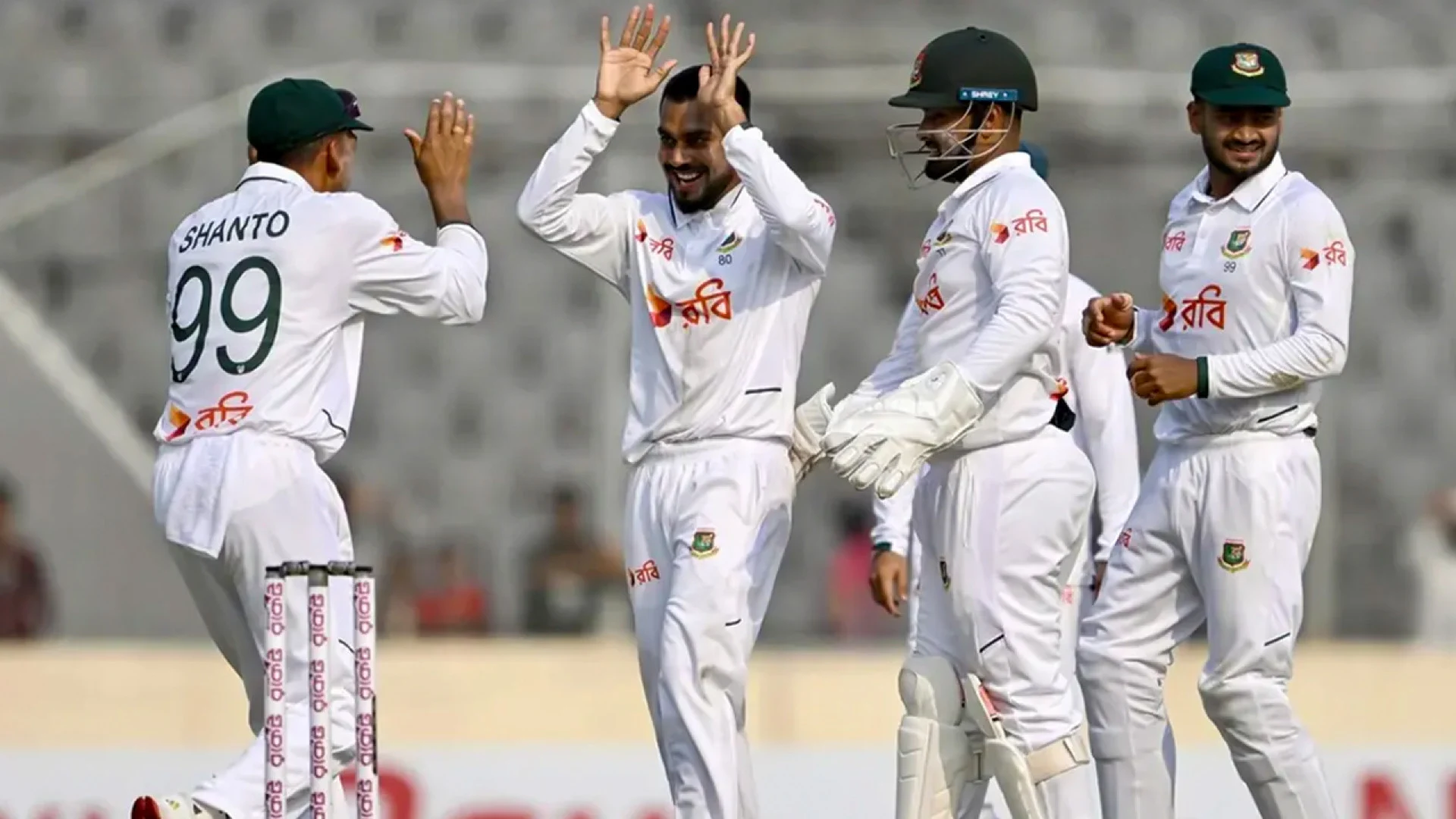পাকিস্তানের চেয়ে ৩৪ রানে এগিয়ে বাংলাদেশ
