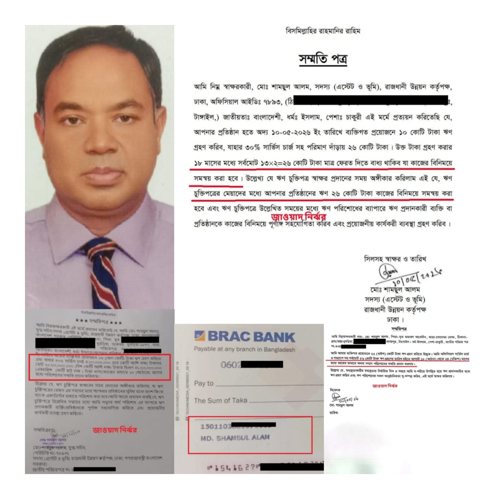 রাজউকে যোগ দিয়েই ১৬ কোটি টাকার গোপন চুক্তি! যুগ্ম সচিব শামসুল আলমকে ঘিরে তোলপাড়