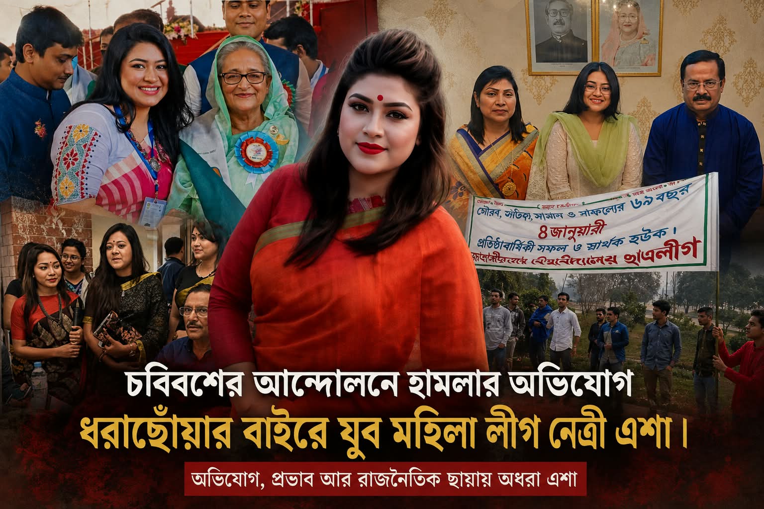 মিরপুর-১০-এ আন্দোলন প্রতিহতের তৎপরতায় এষার সম্পৃক্ততার অভিযোগ, আটকের গুঞ্জনও অধরা