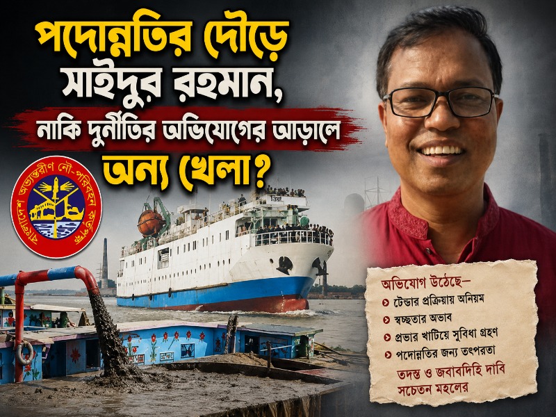 পদোন্নতির দৌড়ে সাইদুর রহমান, নাকি দুর্নীতির অভিযোগের আড়ালে অন্য খেলা?