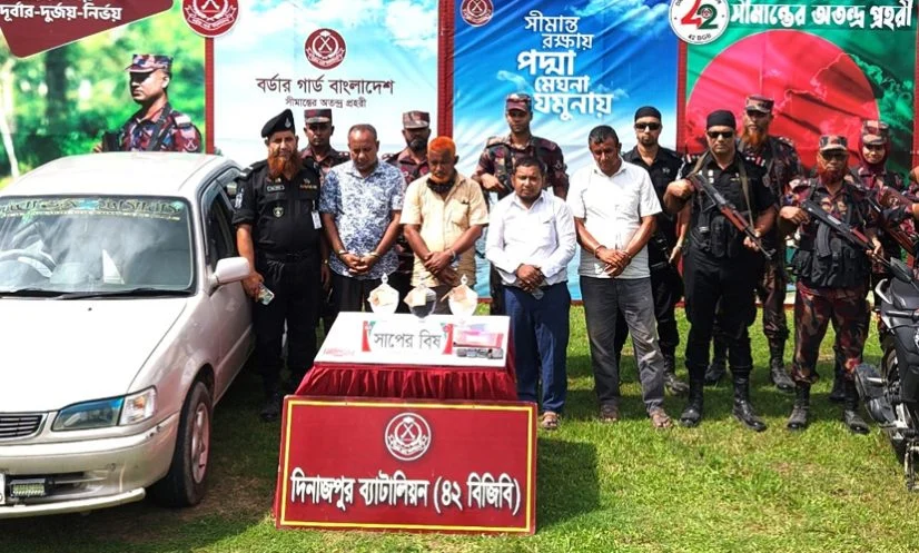 দিনাজপুরে ৩৮ কোটি টাকার সাপের বিষ জব্দ, আটক ৪
