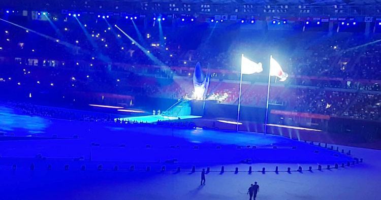 সাদামাটা উদ্বোধনে জাপানে শুরু হলো এশিয়ান গেমস