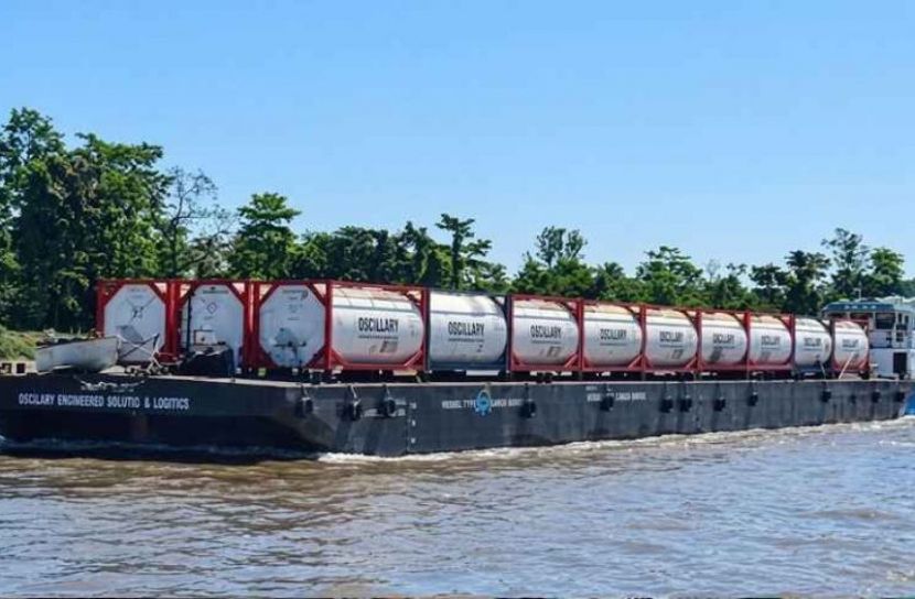 ভারতভাগের পর প্রথমবার আসাম থেকে ঢাকার আন্তর্জাতিক নৌপথে পণ্য পরিবহন
