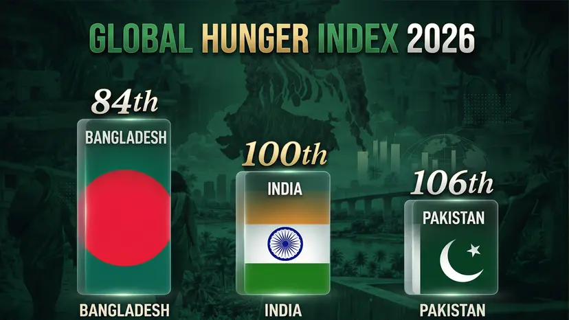 বৈশ্বিক ক্ষুধা সূচকে ভারতের চেয়ে ভালো অবস্থানে বাংলাদেশ